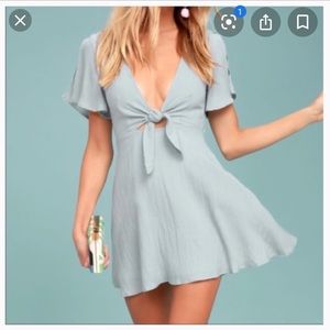 Lulus tie front dress